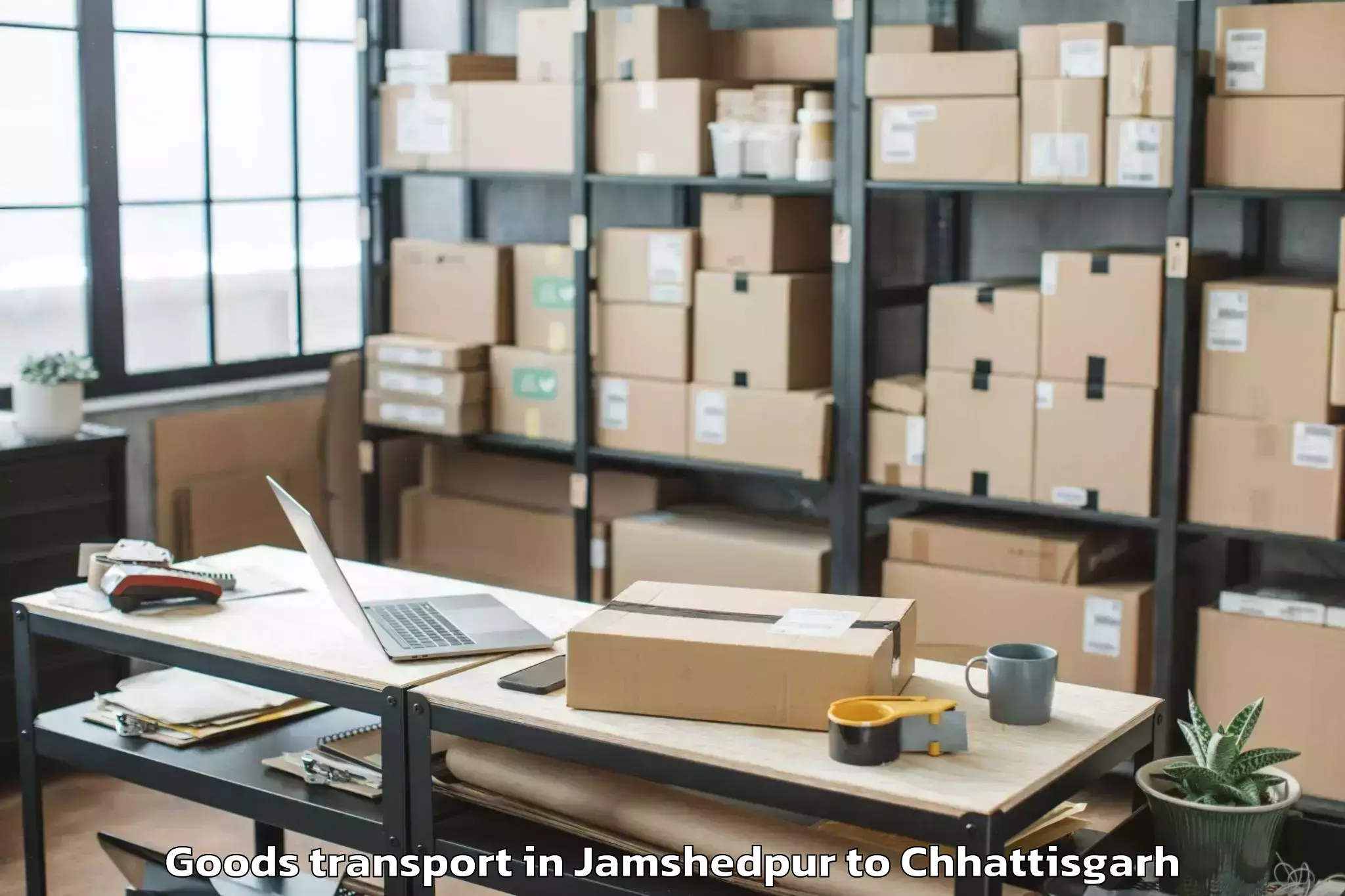 Top Jamshedpur to Champa Goods Transport Available